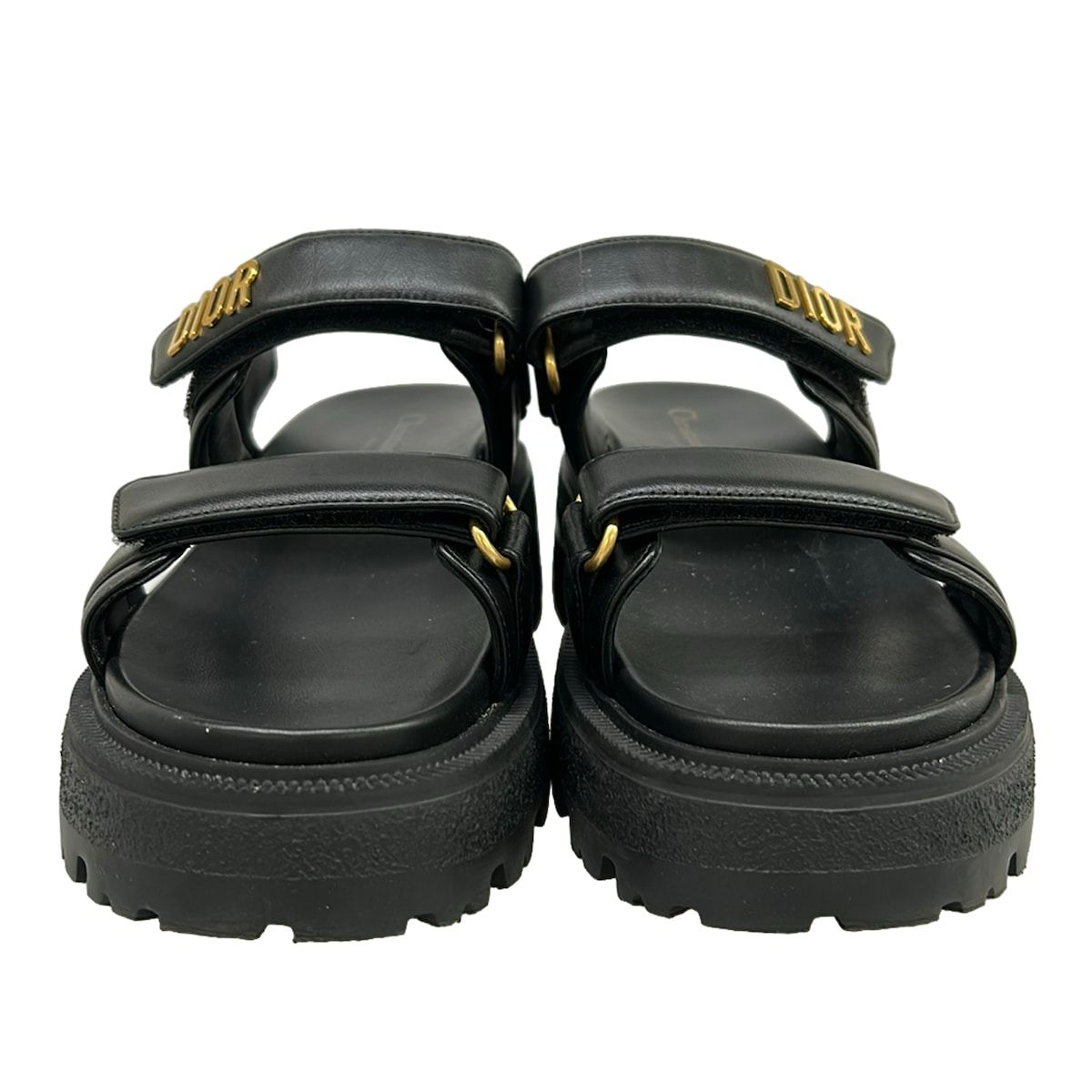 Dior Sandals 37.5 Act Black Lambskin — view 5