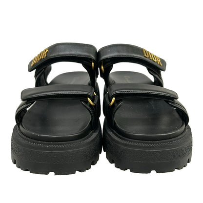 Dior Sandals 37.5 Act Black Lambskin — view 5