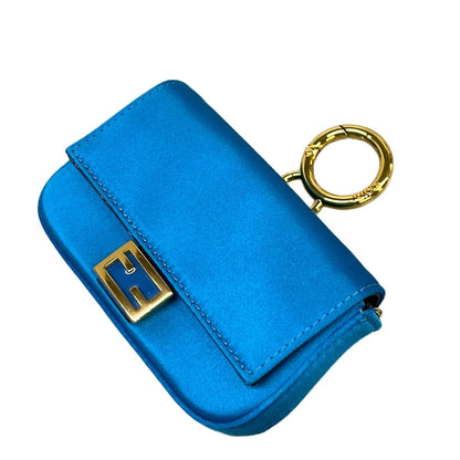 Fendi Key Holder Nano Baguette Blue