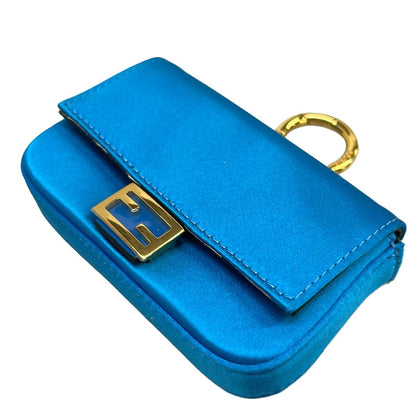 Fendi Key Holder Nano Baguette Blue — view 8