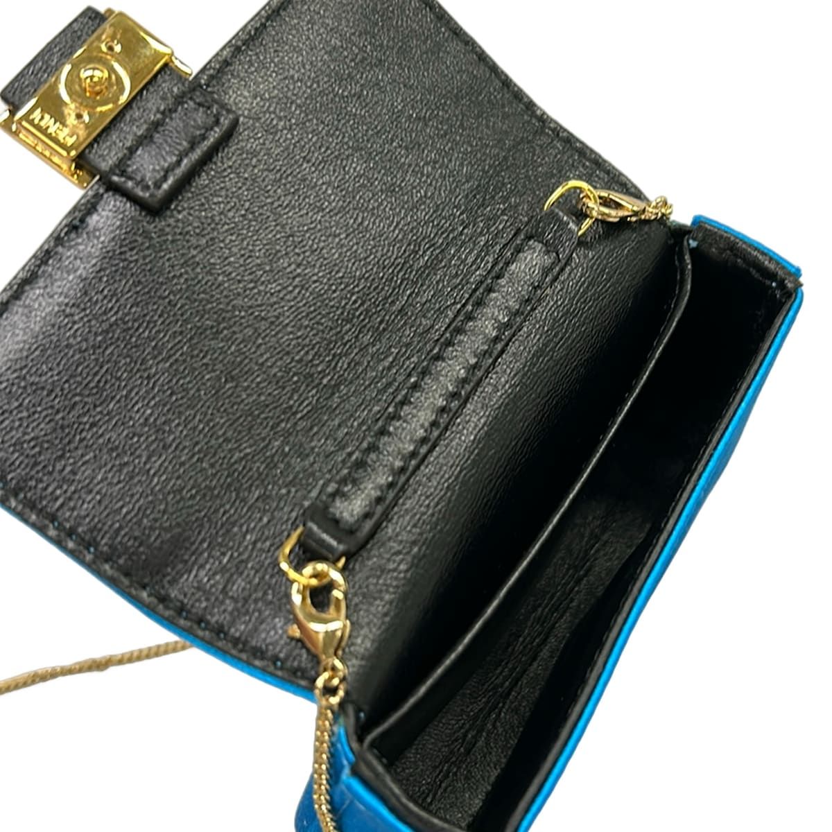 Fendi Key Holder Nano Baguette Blue — view 5