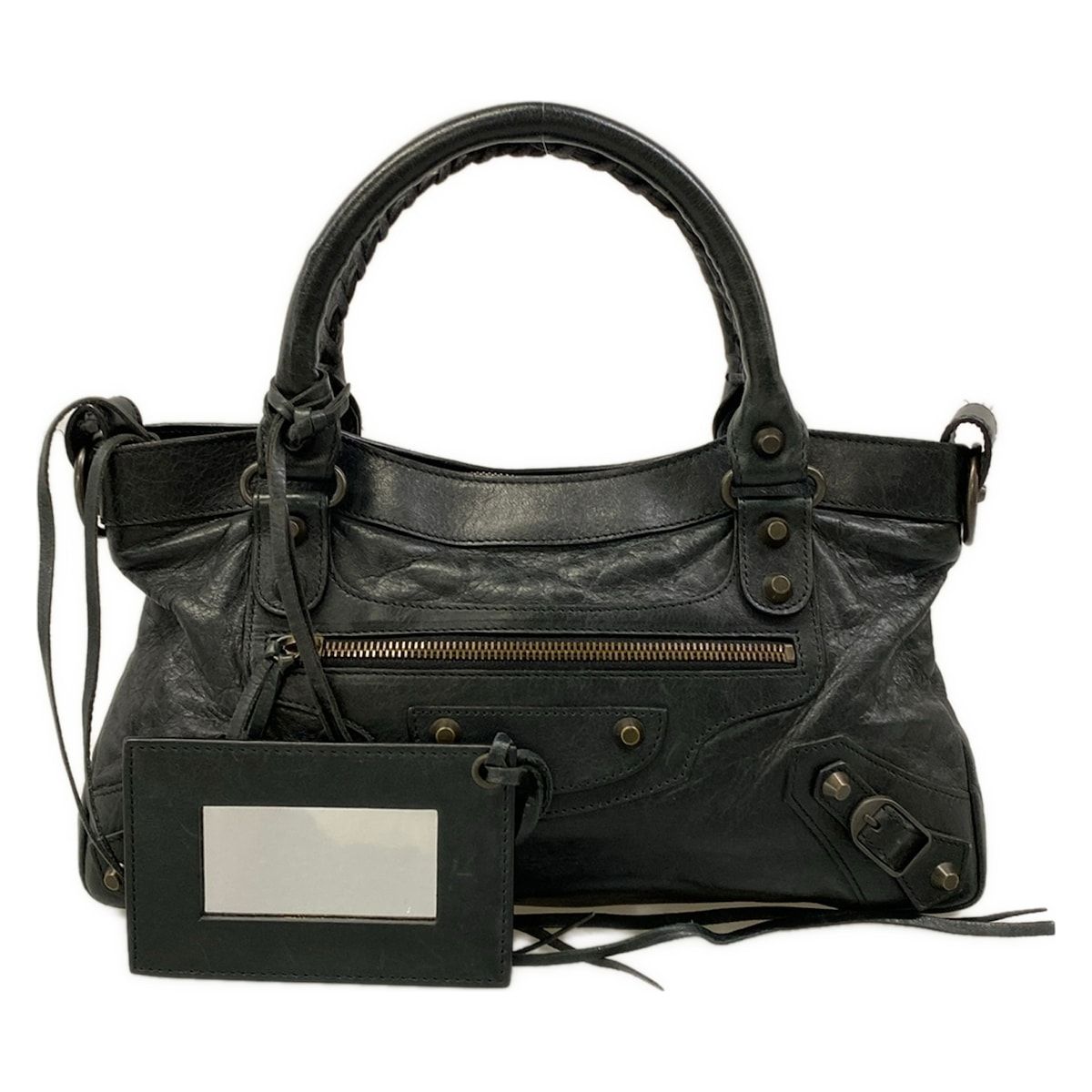 Balenciaga Handbag the Fast Black Leather
