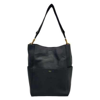 Celine Shoulder Bag Sangles Black