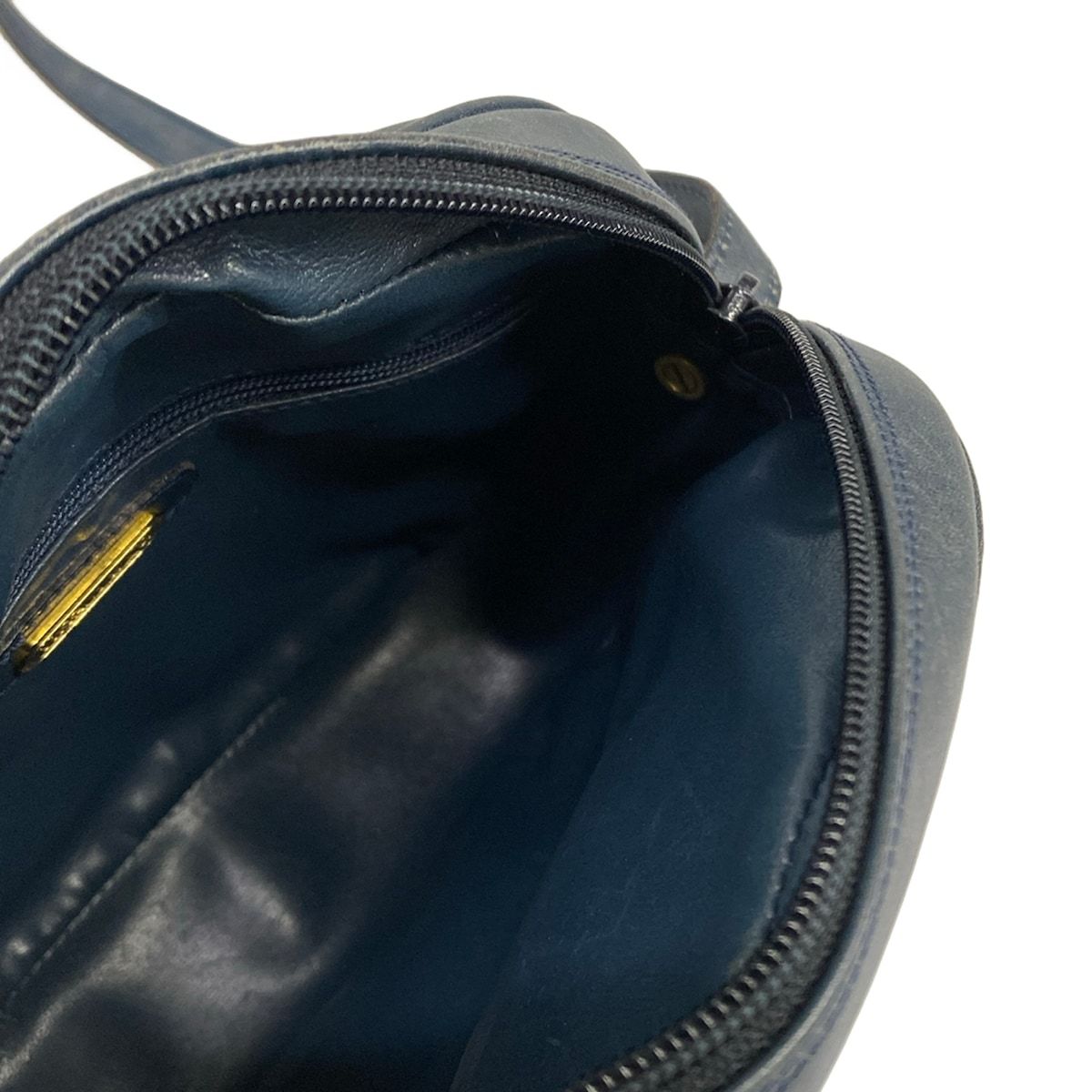 Tiffany & Co Shoulder Bag Navy Leather — view 7
