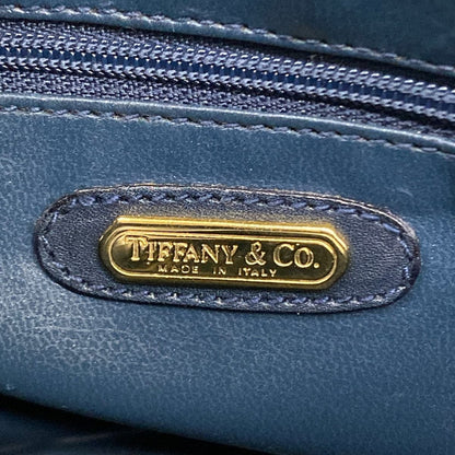 Tiffany & Co Shoulder Bag Navy Leather — view 8
