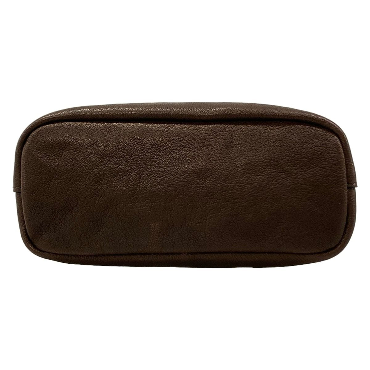 Miu Miu Shoulder Bag Nappa Leather Dark Brown Drawstring — view 5