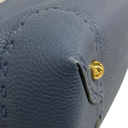 Fendi Handbag by the Way Selleria Blue Leather — view 6