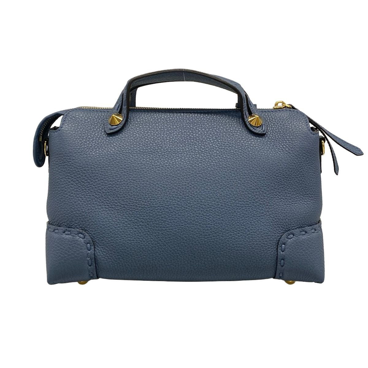 Fendi Handbag by the Way Selleria Blue Leather — view 3