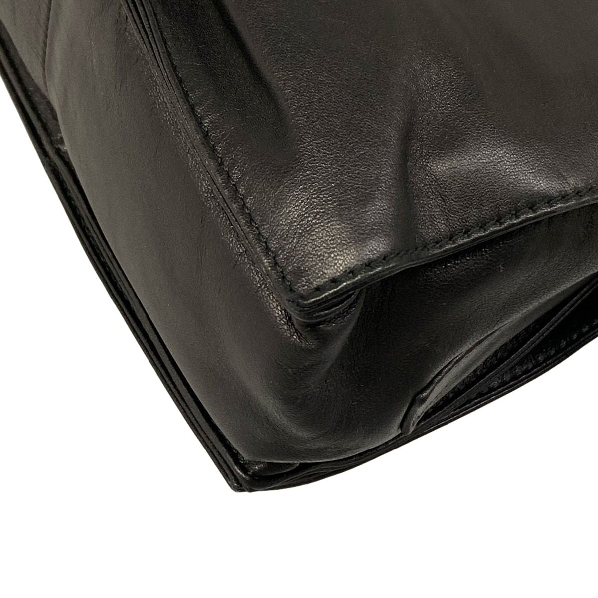 Loewe Shoulder Bag Flamenco 22 Black Drawstring Leather — view 6