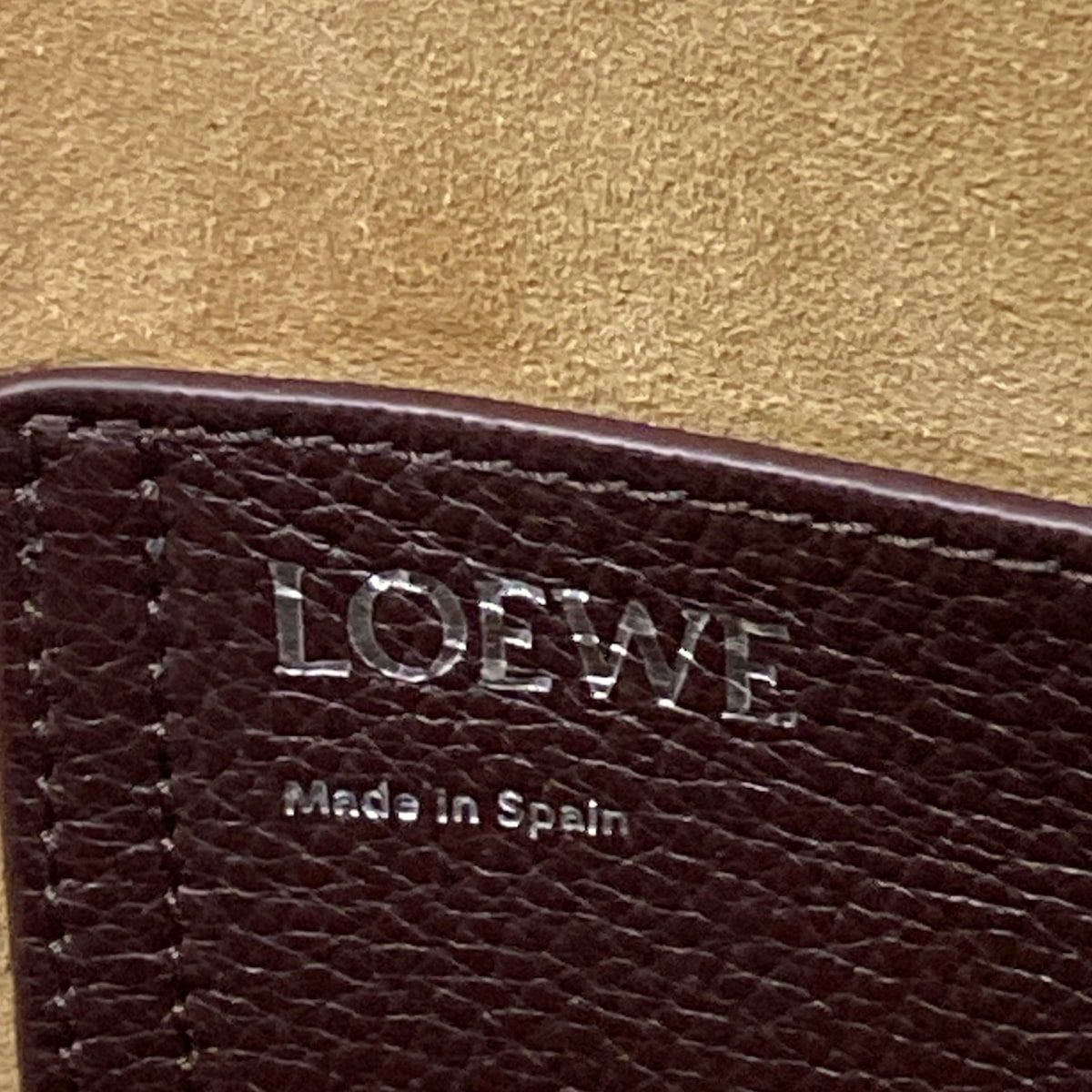 Loewe Shoulder Bag Pebble Large Oxblood — view 9