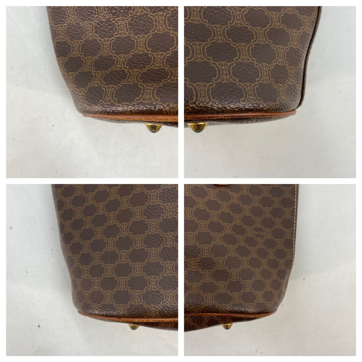 Celine Tote Macadam Brown Business Bucket — view 6