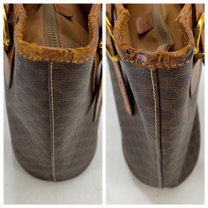 Celine Tote Macadam Brown Business Bucket — view 5