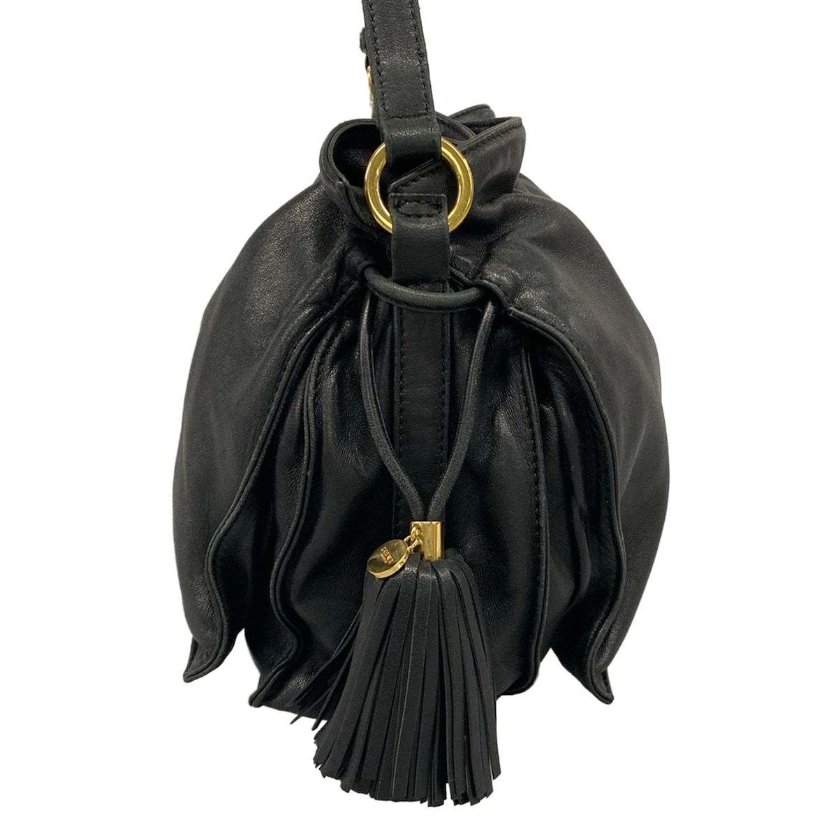Loewe Shoulder Bag Flamenco Black Leather — view 4