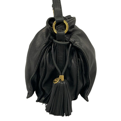 Loewe Shoulder Bag Flamenco Black Leather — view 4