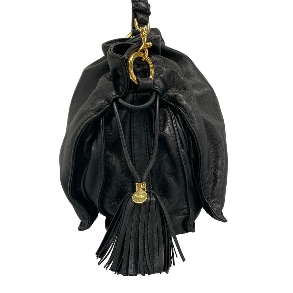 Loewe Shoulder Bag Flamenco Black Leather — view 2