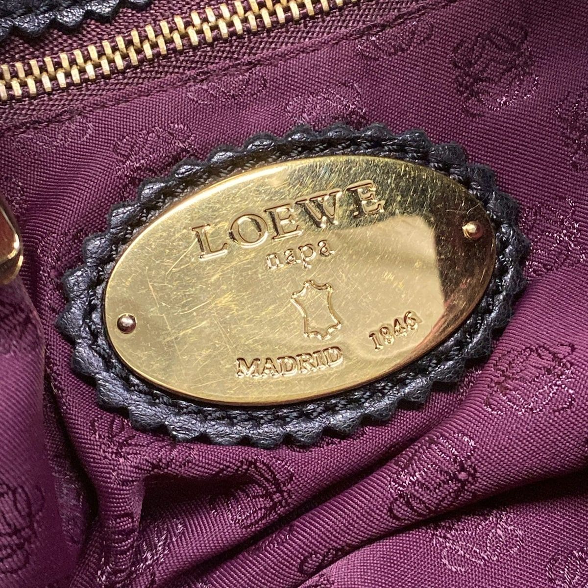 Loewe Shoulder Bag Flamenco Black Leather — view 8