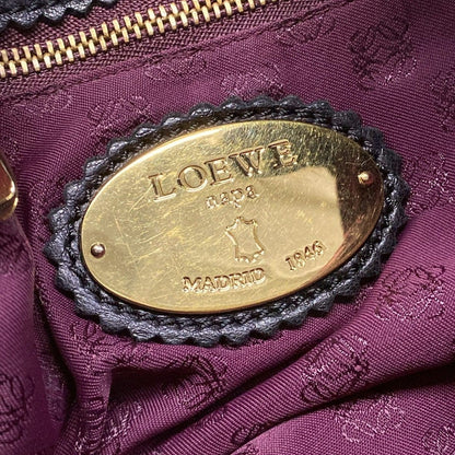 Loewe Shoulder Bag Flamenco Black Leather — view 8