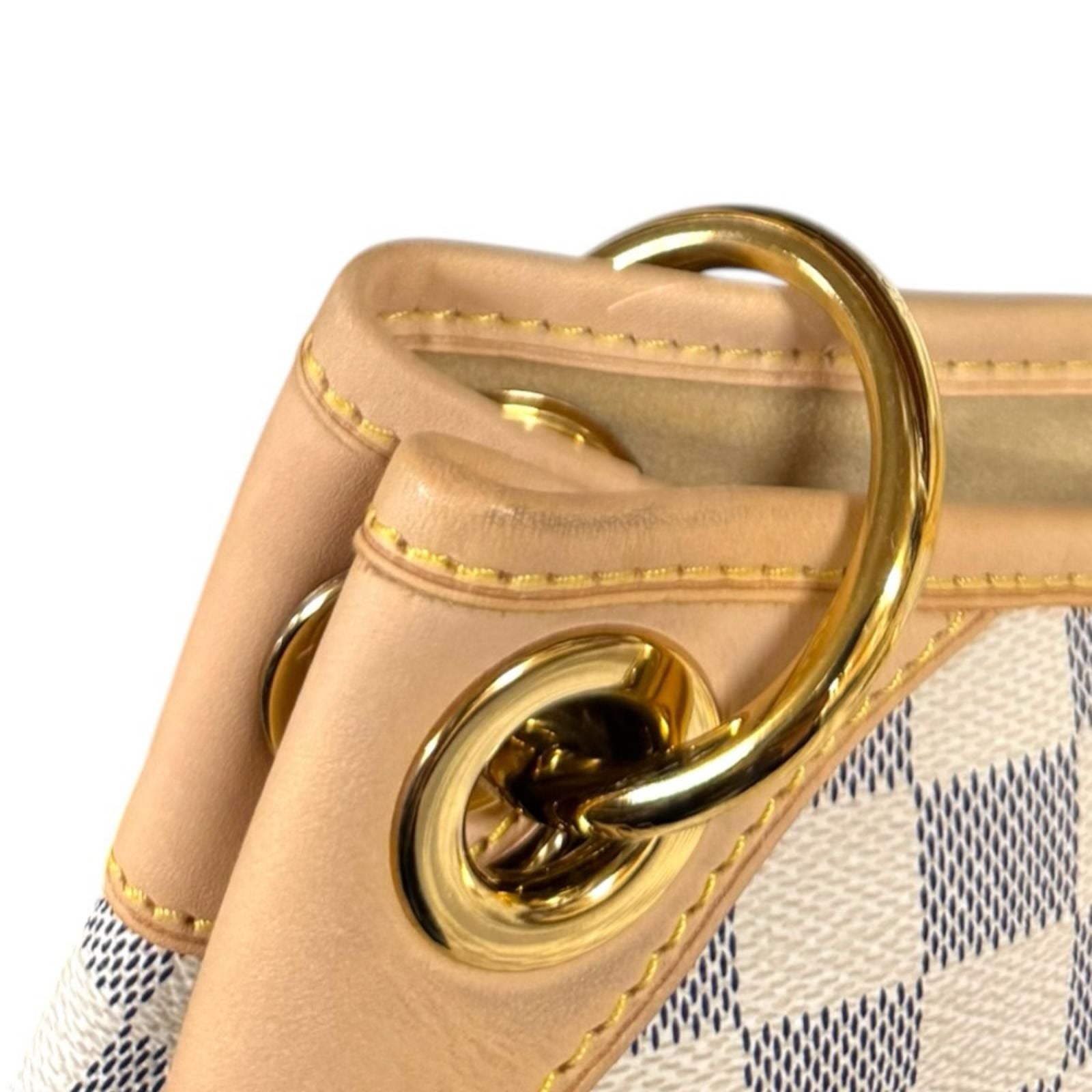 Louis Vuitton Galleria PM Damier Azur Shoulder Bag Canvas White — view 8