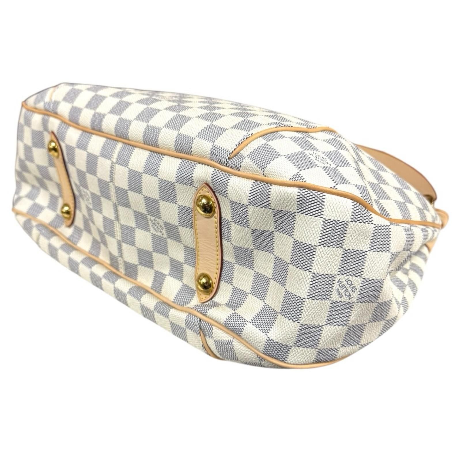 Louis Vuitton Galleria PM Damier Azur Shoulder Bag Canvas White — view 6