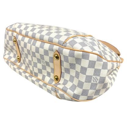 Louis Vuitton Galleria PM Damier Azur Shoulder Bag Canvas White — view 6
