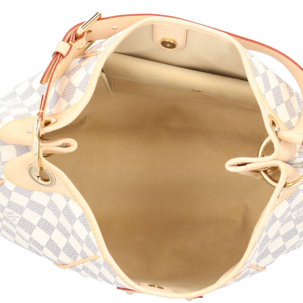 Louis Vuitton Galleria PM Damier Azur Shoulder Bag Canvas White — view 7