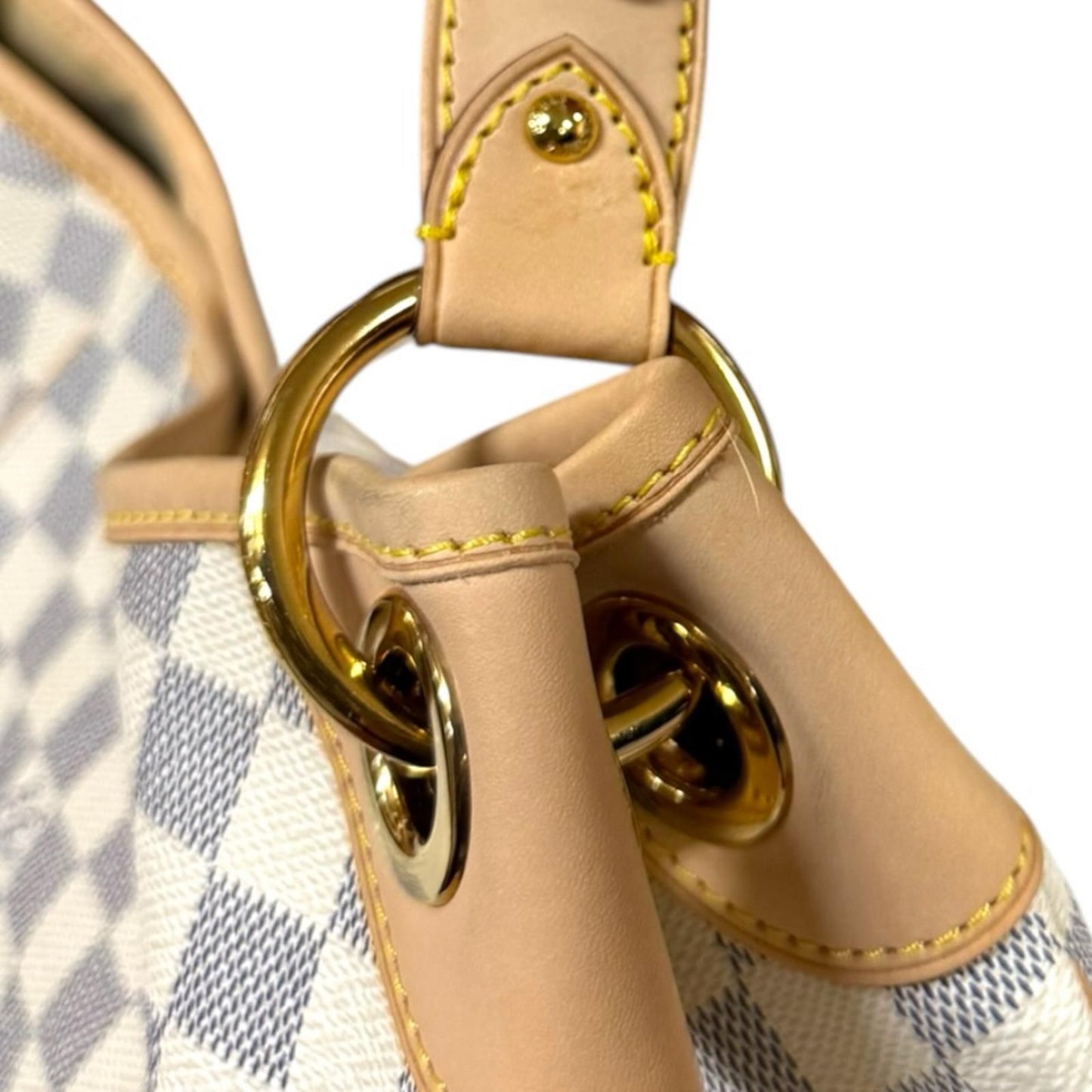 Louis Vuitton Galleria PM Damier Azur Shoulder Bag Canvas White — view 9
