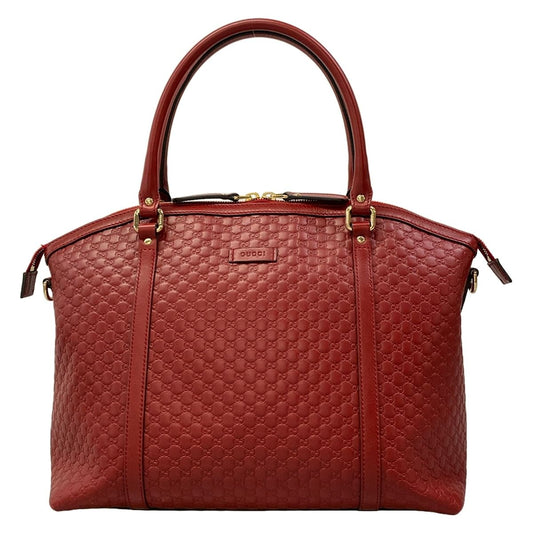 Gucci Handbag Micro Guccissima Red Leather