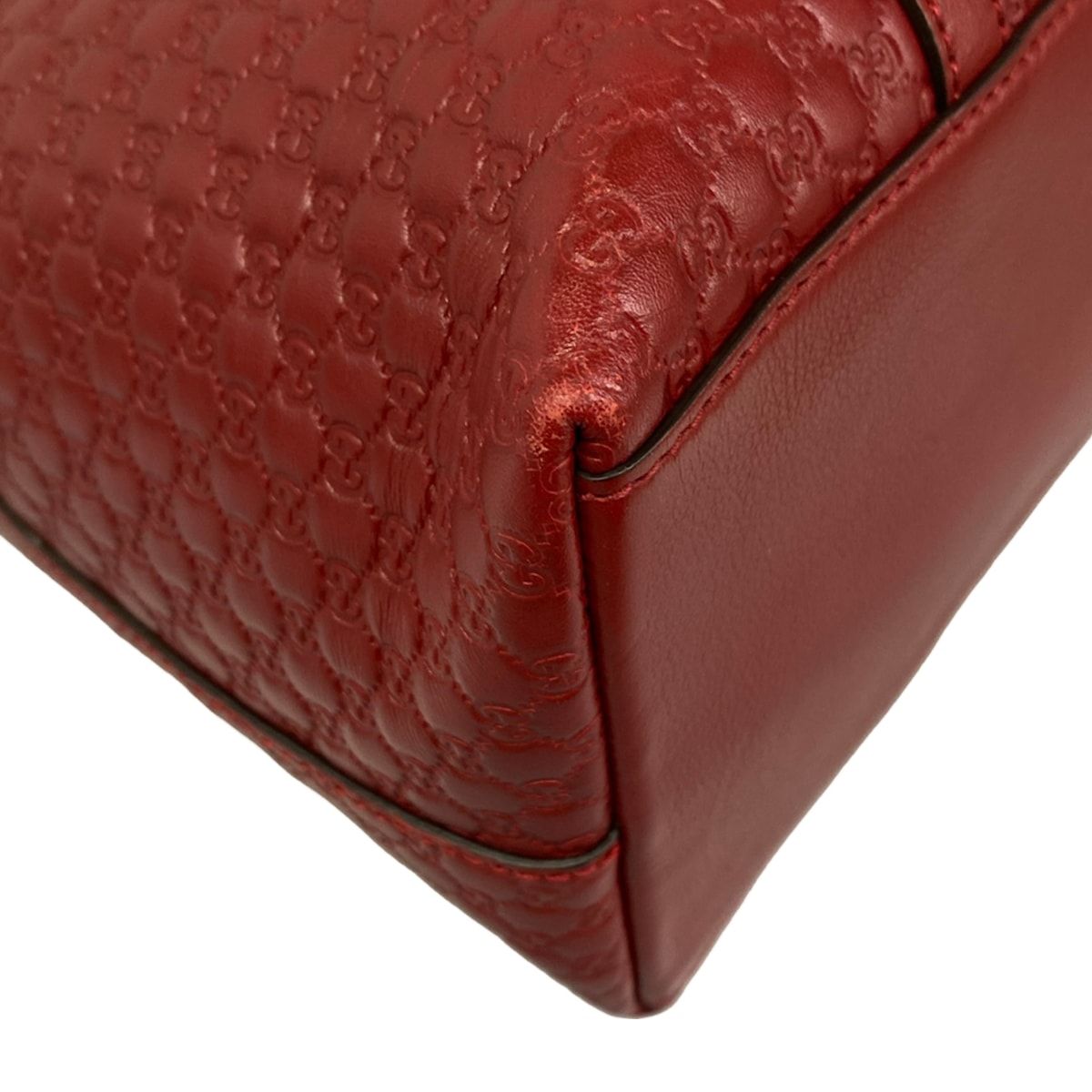 Gucci Handbag Micro Guccissima Red Leather — view 6