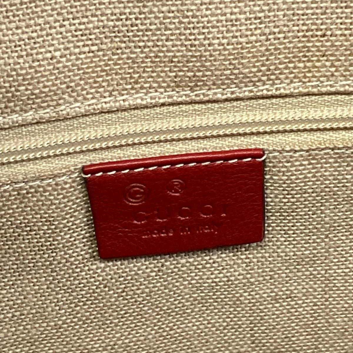 Gucci Handbag Micro Guccissima Red Leather — view 9