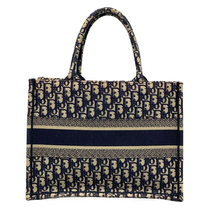 Dior Tote Book Vintage Small Ivory Navy — view 3
