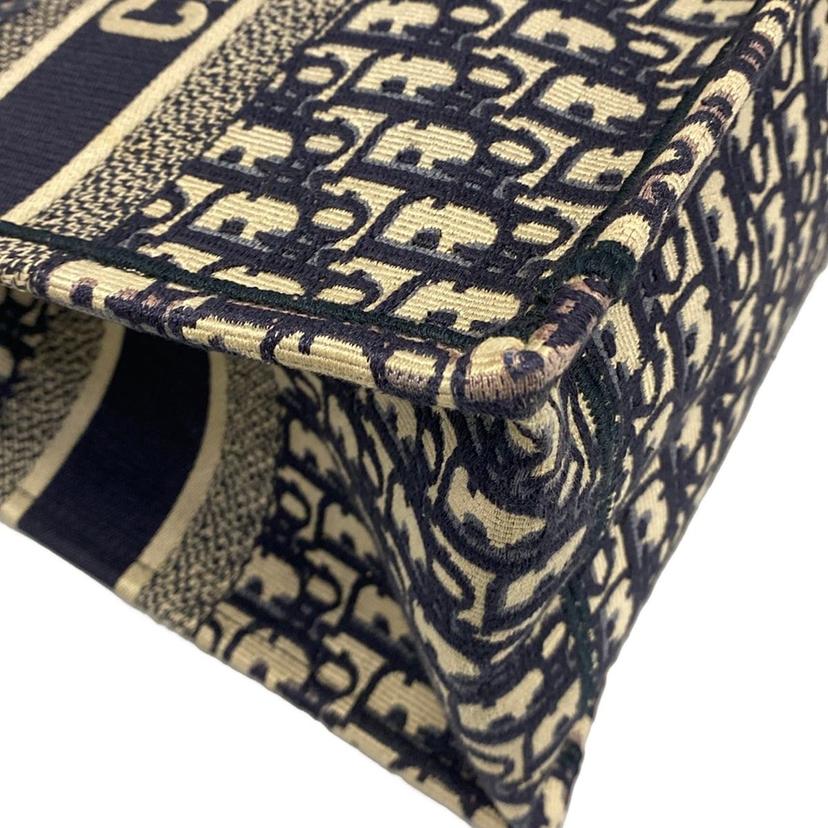 Dior Tote Book Vintage Small Ivory Navy — view 6