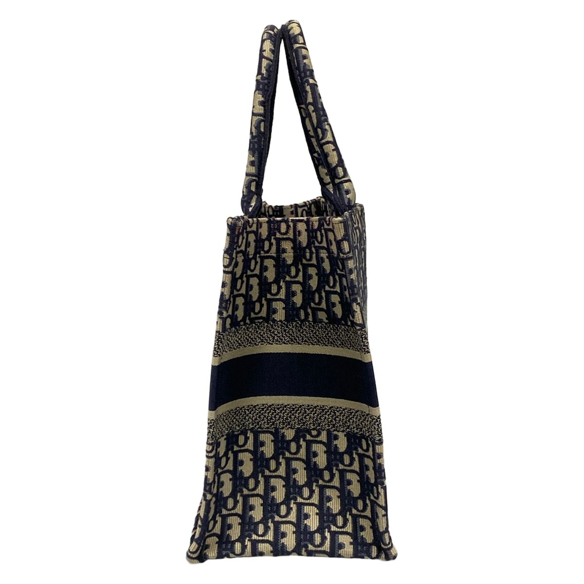 Dior Tote Book Vintage Small Ivory Navy — view 4