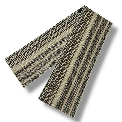 Fendi Zucca Pattern FF Logo Scarf Shawl Beige — view 2