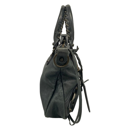 Balenciaga Handbag the Fast Dark Green Leather — view 2