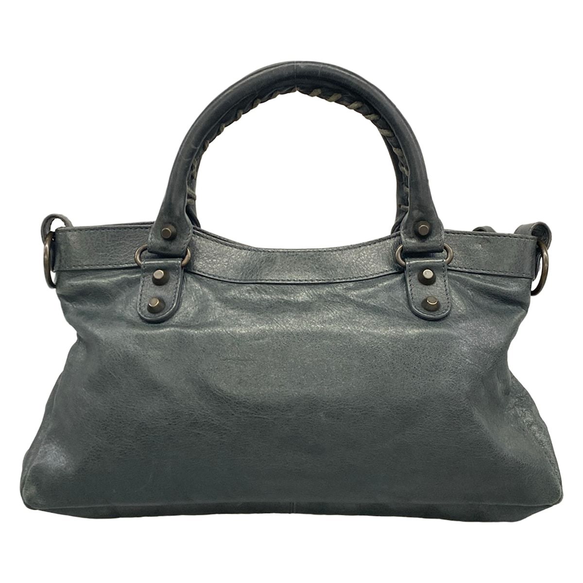 Balenciaga Handbag the Fast Dark Green Leather — view 3