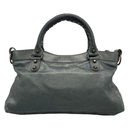 Balenciaga Handbag the Fast Dark Green Leather — view 3