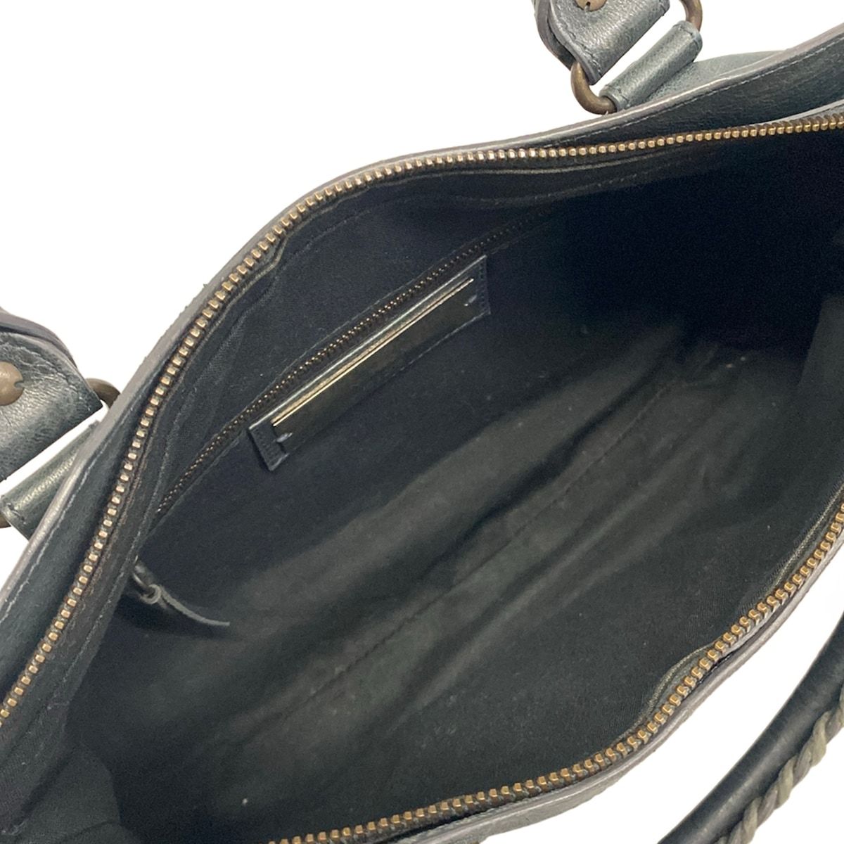 Balenciaga Handbag the Fast Dark Green Leather — view 7