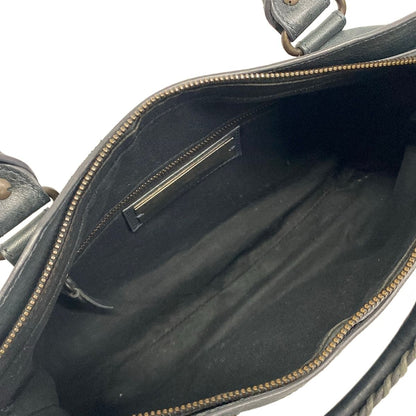 Balenciaga Handbag the Fast Dark Green Leather — view 7