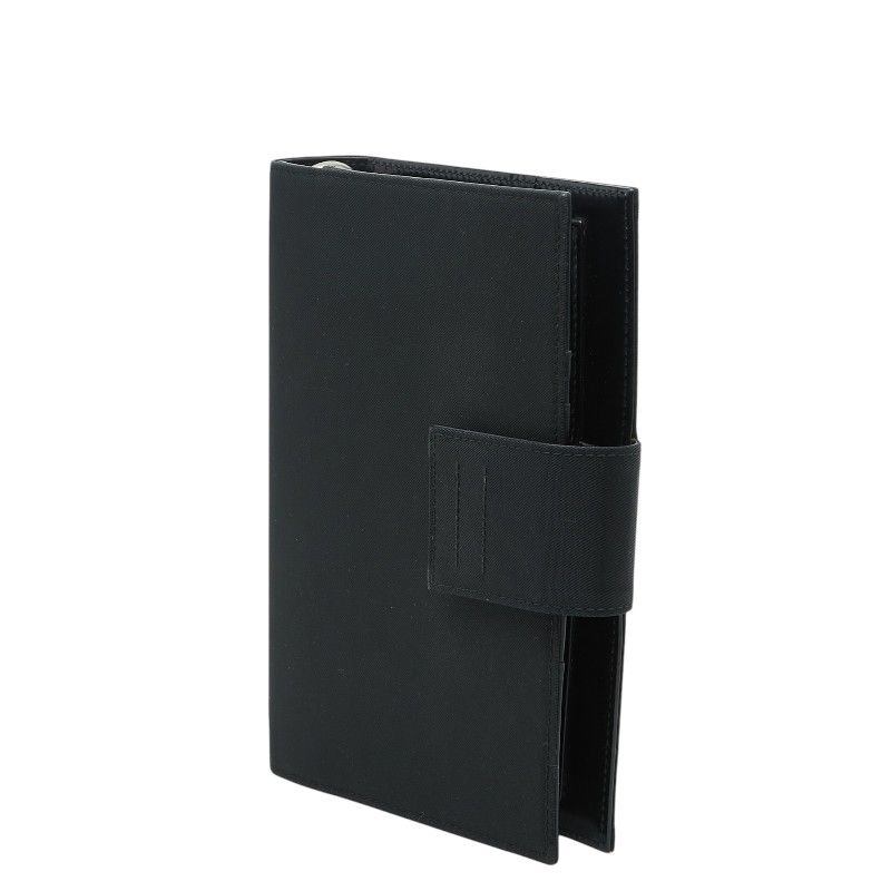 Prada Notebook Cover System Black Nylon Leather 1- Agenda — view 2