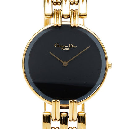 Dior Bagheera Watch 47 Black Silver Plated