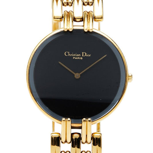 Dior Bagheera Watch 47 Black Silver Plated