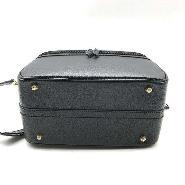 Gucci Bamboo Line Leather 2-Way Bag Vanity Black — view 4