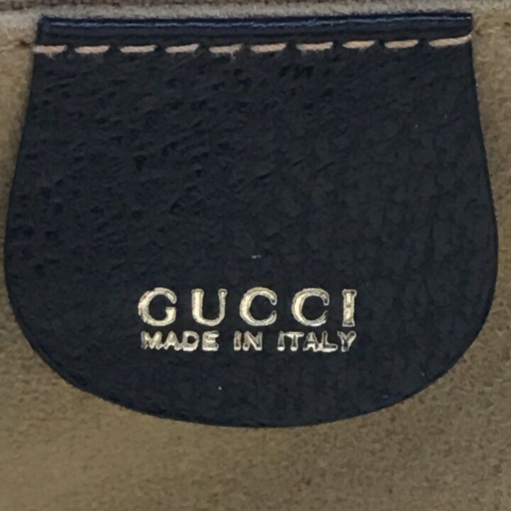 Gucci Bamboo Line Leather 2-Way Bag Vanity Black — view 9