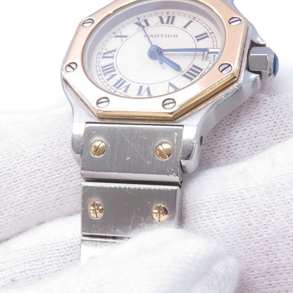 Cartier Santos Octagon SM Watch Ivory Dial Quartz — view 5