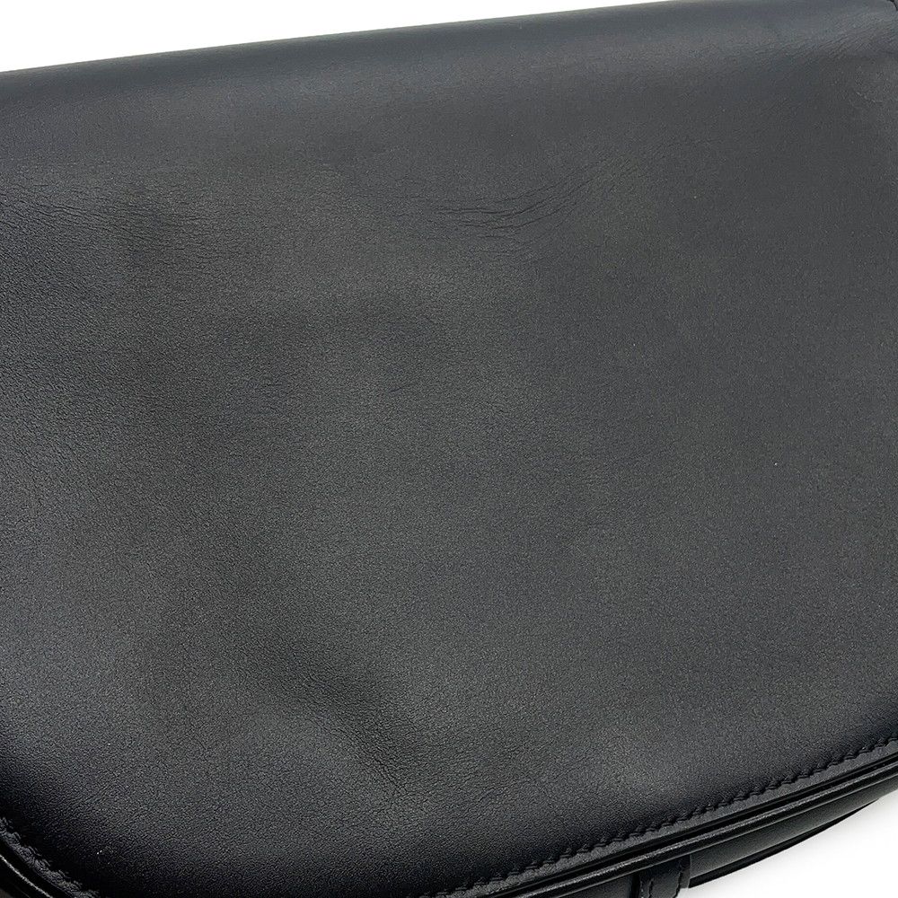 Celine Chain Shoulder Bag Maillon Triomphe Leather Black — view 9