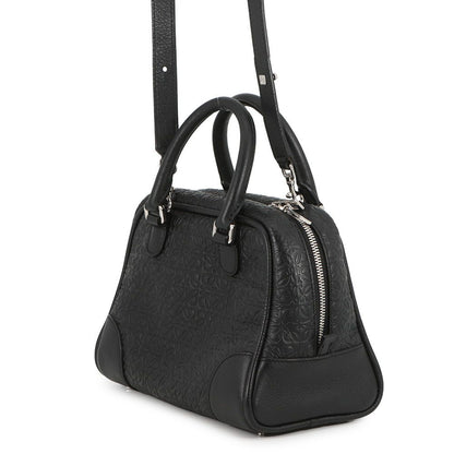 Loewe Repeat Anagram Amazona 75 Small Leather 2-Way Shoulder Bag Black — view 2