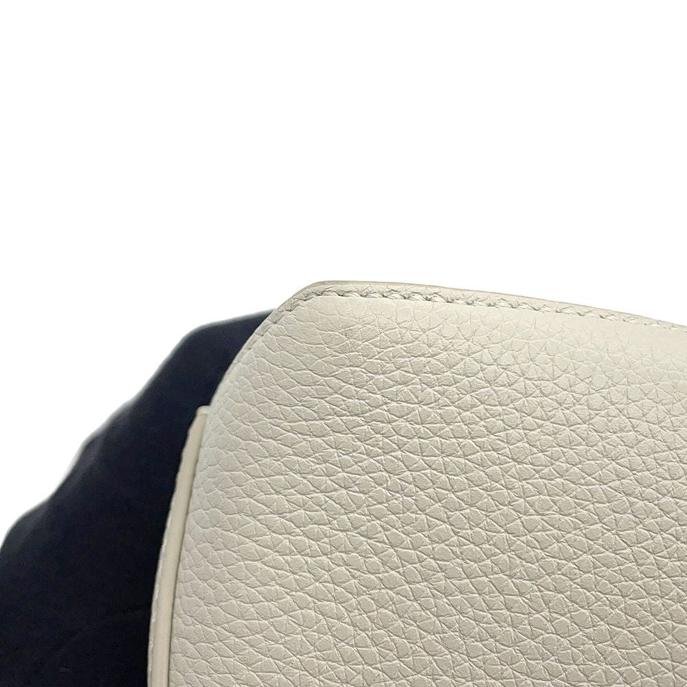 Loewe Puzzle Mini Calf Leather 2-Way Shoulder Bag White — view 7