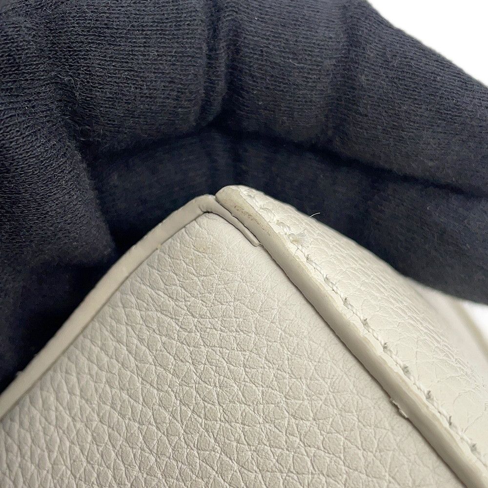 Loewe Puzzle Mini Calf Leather 2-Way Shoulder Bag White — view 8
