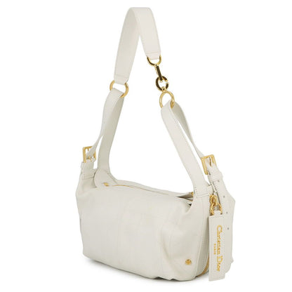 Dior Shoulder Bag Flat Macro Cannage D-journey Small White — view 2