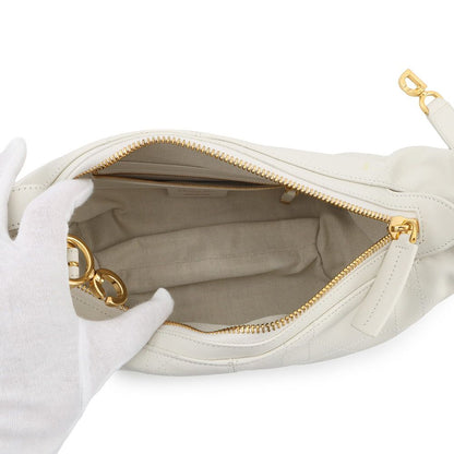 Dior Shoulder Bag Flat Macro Cannage D-journey Small White — view 5